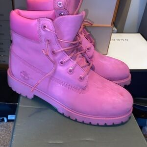 Bright Pink Timberland Boots🩷